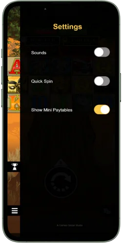 Mega-Moolah settings
