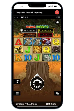 Mega Moolah testen gameplay