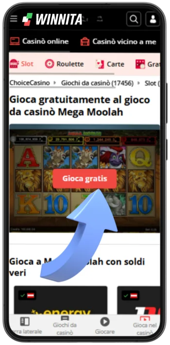 Mega Moolah passo 3: caricare la versione gratuita